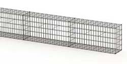 Gabionenzaun 25cm tief 50cm hoch