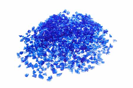 Glas Splitt 5-10mm blau