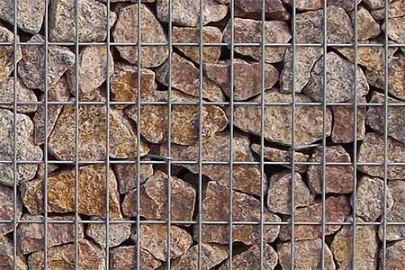 Granit rot Gabionenstein 60-120mm