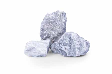 Kristall blau Gabionenstein 60-100mm