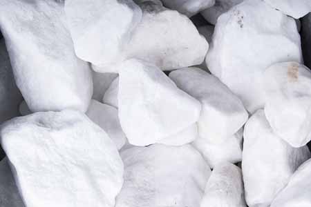 Schneeweiß Schotter 40-90mm weiß